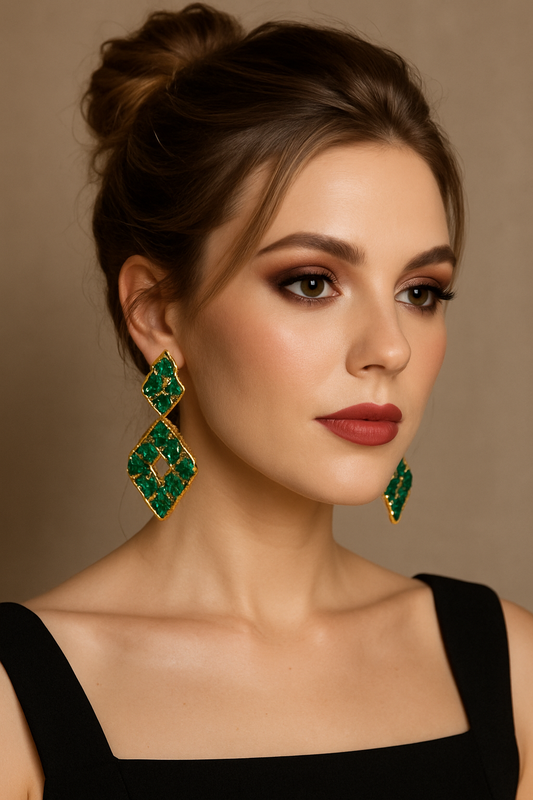 Esmerald Murano | Dual Earrings