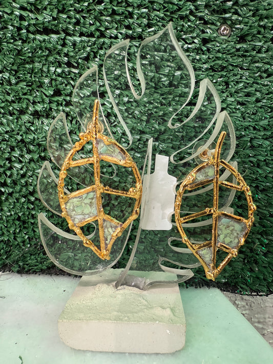 Crushed Canopy | Leaf Earings