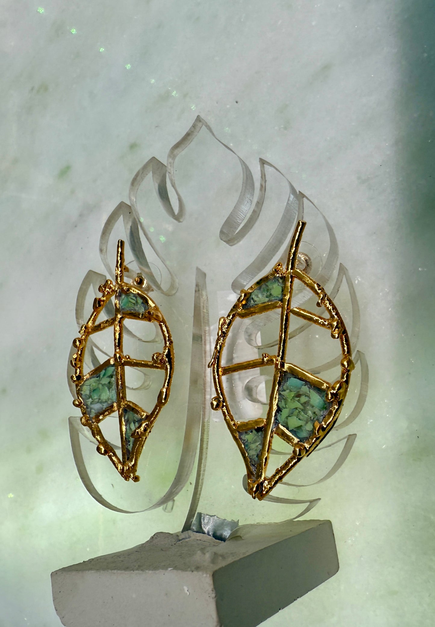 Crushed Canopy | Leaf Earings
