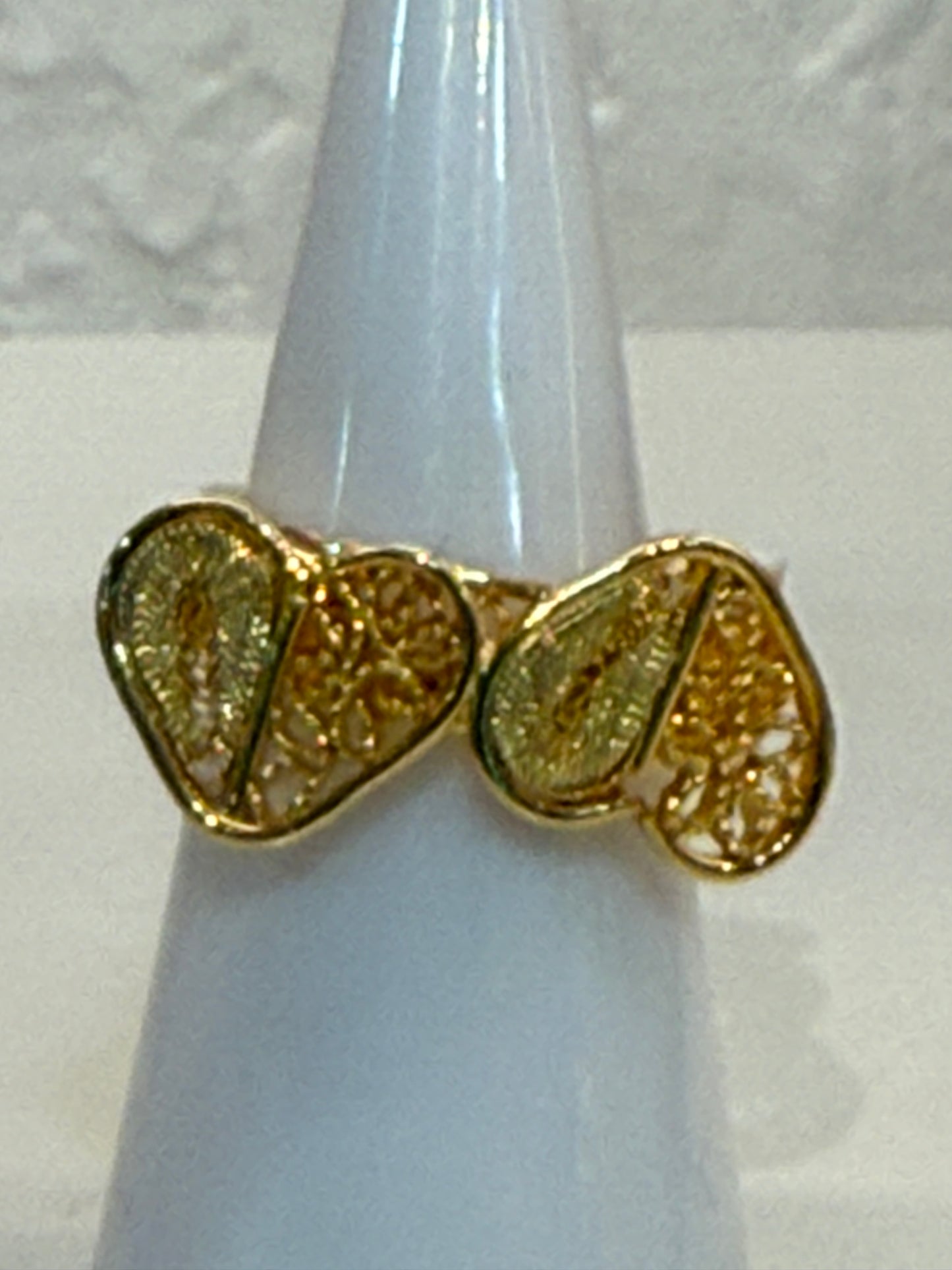 Twin Heartlace Ring