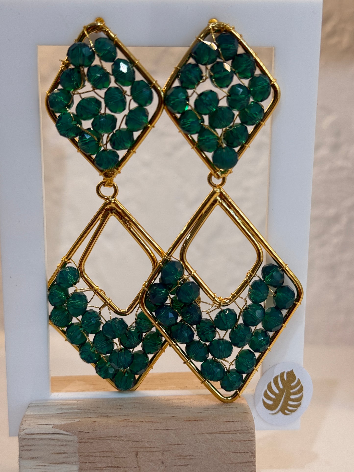 Esmerald Murano | Dual Earrings