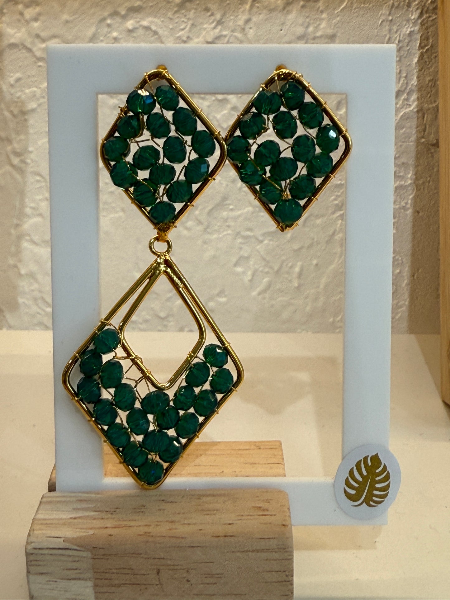 Esmerald Murano | Dual Earrings