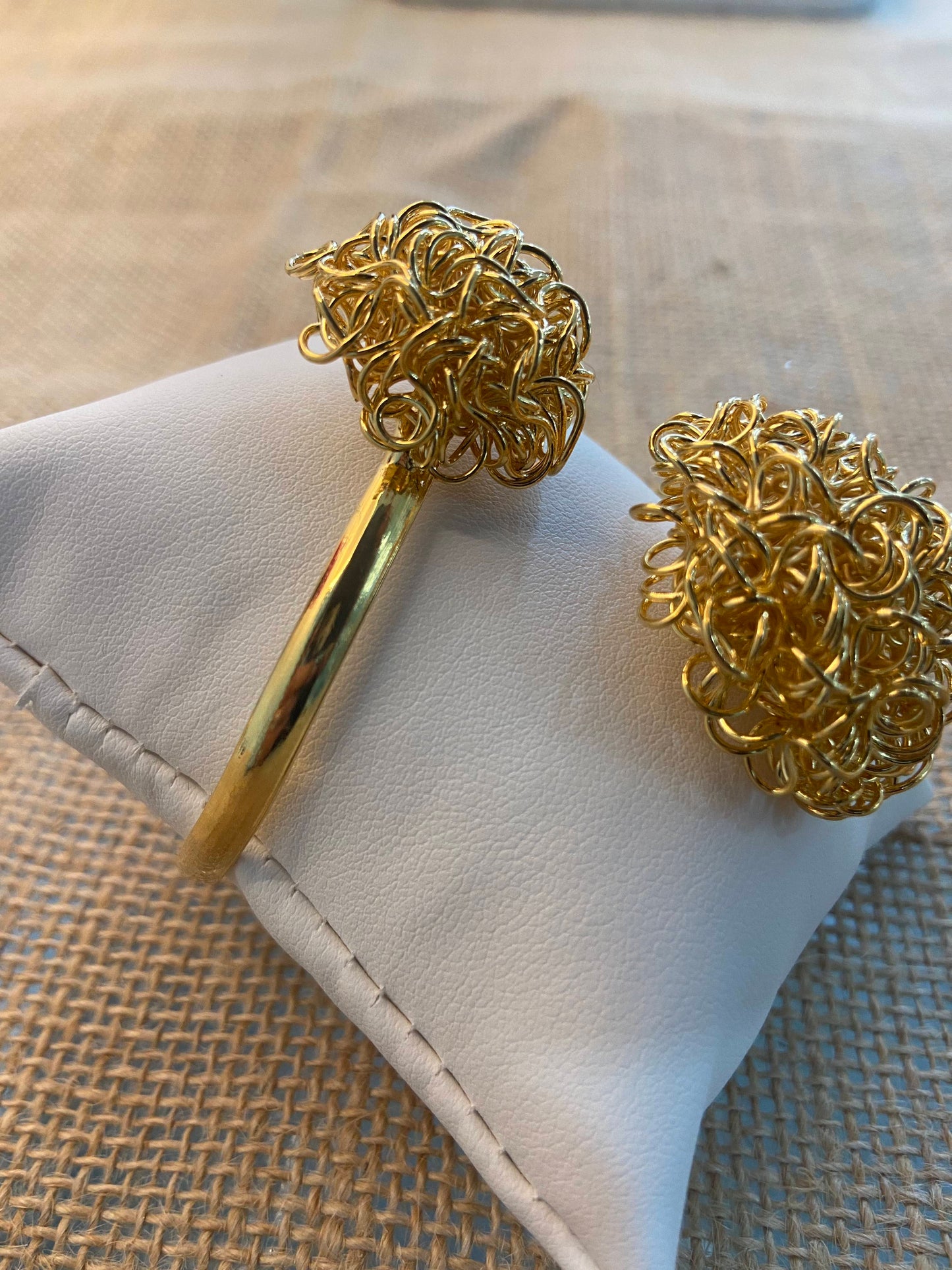 Double Spiral | Gold-Plated Bracelet