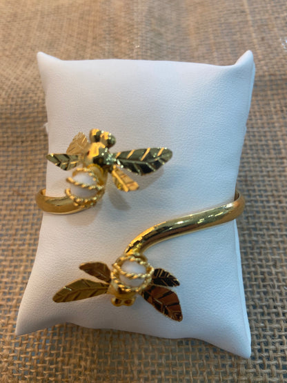 Bee & Pearl | Gold-Plated Bracelet