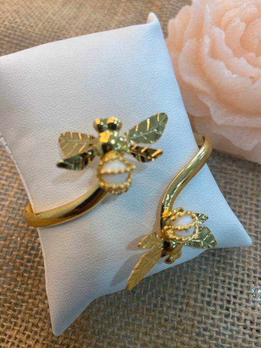 Bee & Pearl | Gold-Plated Bracelet