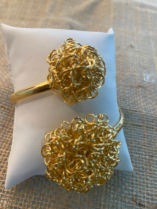 Double Spiral | Gold-Plated Bracelet