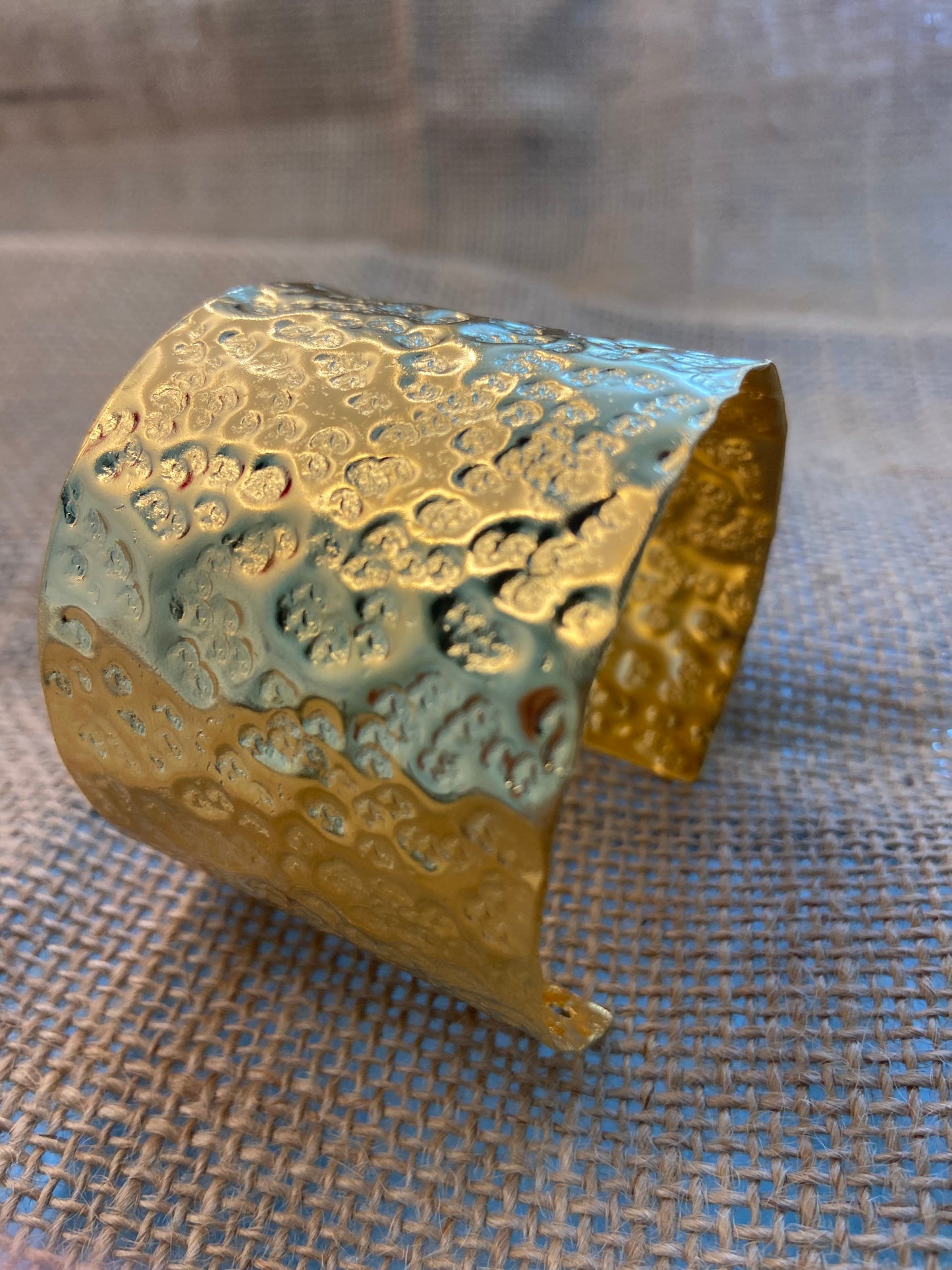 Hammered Texture | Gold-Plated Bracelet