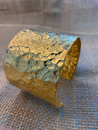 Hammered Texture | Gold-Plated Bracelet
